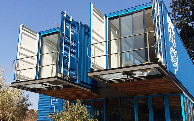 converted shipping containers for retail