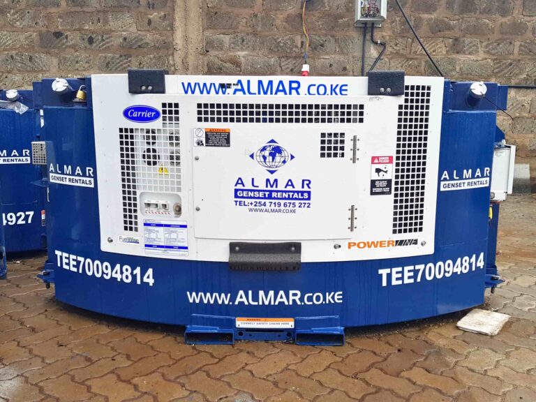 A clip-on reefer genset