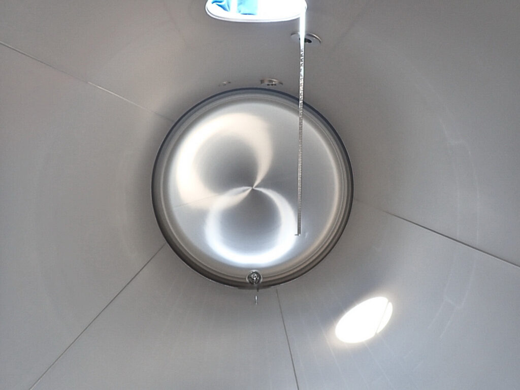 Interior view of a thoroughly cleaned and certified Almar ISO Tank container ready for bulk liquid storage in South Africa