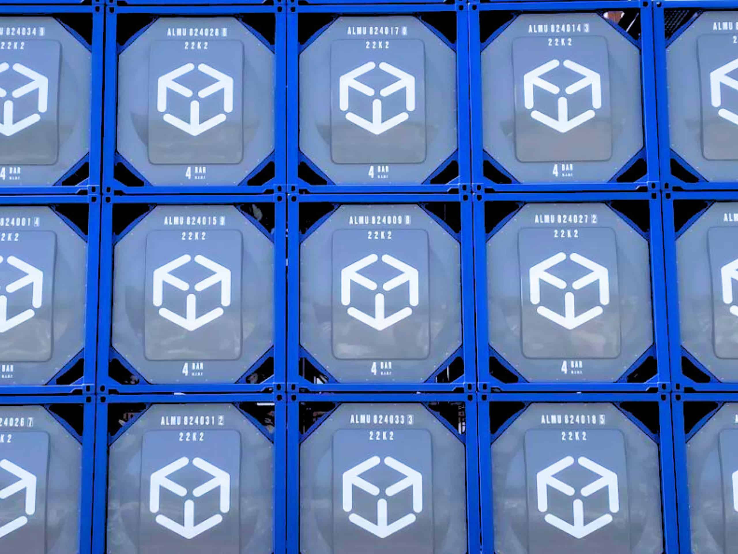 Close-up of Almar ISO Tanks stacked, emphasizing the need for cleaning and certification after each bulk liquid transport load in South Africa