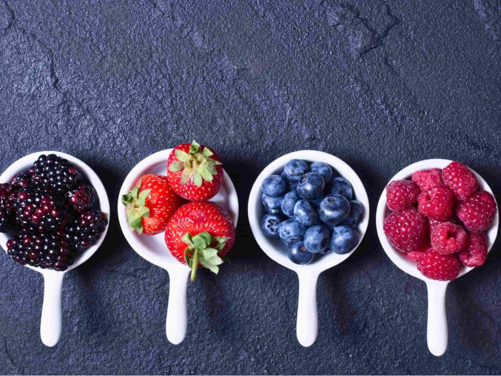 Fresh berries preserved using cold storage to maintain quality and reduce spoilage.