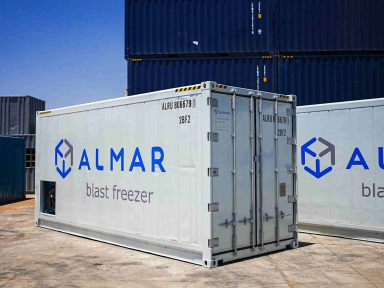 Almar blast freezer container for rapid freezing and cold storage